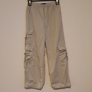 Zara Cargo Parachute Pants